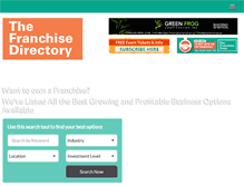 Tablet Screenshot of nationalfranchisedirectory.com